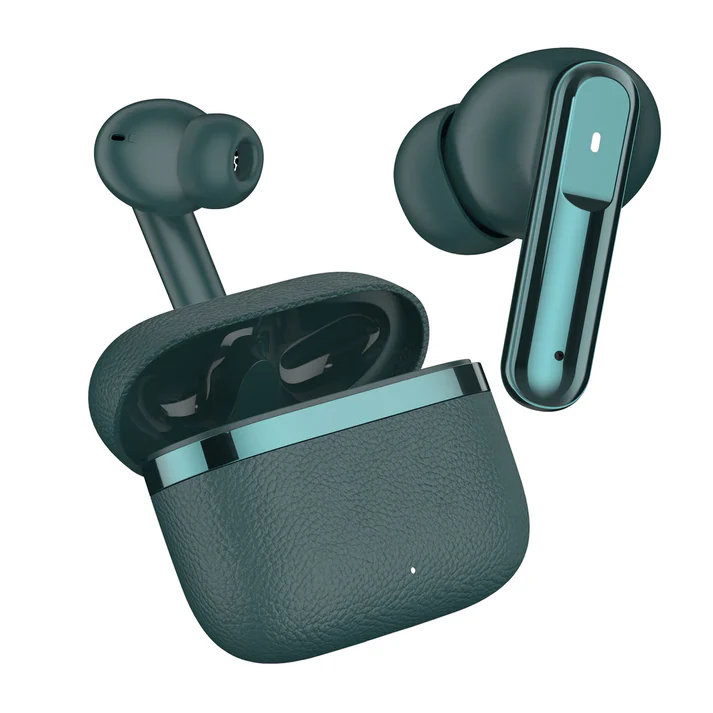 BlackBoar Leaf Truly Wireless in Ear Earbuds with 40H Playtime, ENC Mic, 50ms Low Latency, 10mm Bass Drivers, Type-C Fast Charging, IPX5 Ear Buds TWS