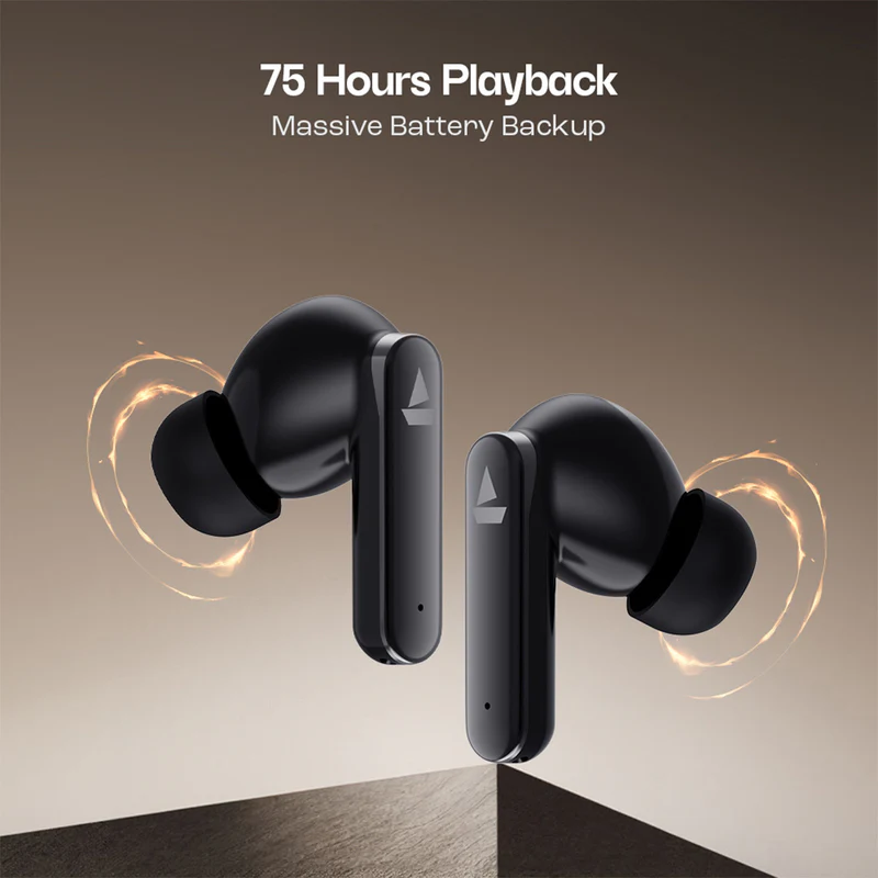 boAt Airdopes 301 – 75H Playback, Fast Charging, Low Latency & IPX5